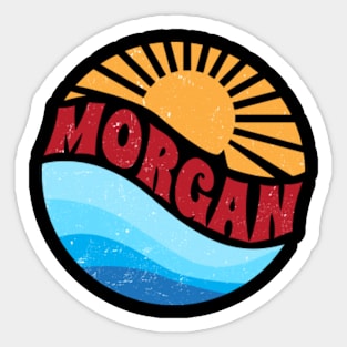 Proud To Be Morgan Thanksgiving Name Birthday Style Sticker